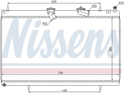 63619 NISSENS Радіатор системи охолодження