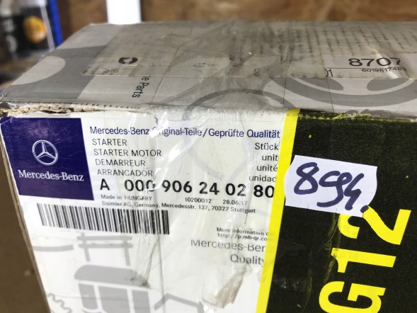 Mercedes-Benz OE A 000 906 24 02 80 Стартер MERCEDES SPRINTER VITO A000906240280 OE