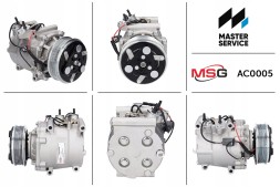 MSG AC0005NEW Компресор кондиціонера HONDA Civic 01-05, Accord CG/CH 98-02, Civic 95-01,