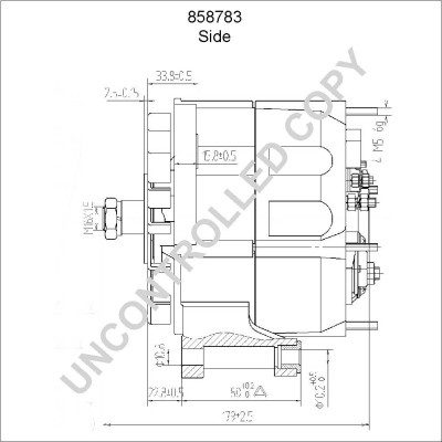 AD BRAKE VIC-121416 Альтернатор PE для DAF 55, 65, 65 CF, 75, 75 CF, 85, 85 CF, 95, 95 XF; MAN