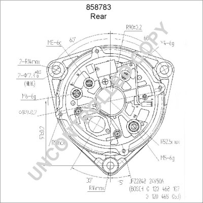 AD BRAKE VIC-121416 Альтернатор PE для DAF 55, 65, 65 CF, 75, 75 CF, 85, 85 CF, 95, 95 XF; MAN