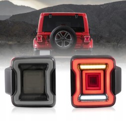 Китай JL- JGD-YAB-MR-0314 Задні димчасті чорні LED ліхтарі з жовтим покажчиком повороту JEEP WRANGLER JL 2018-2024