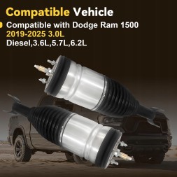 Китай 68260911AG 68260910AG 68260911AD 68260910AD 68260911AE АМОРТИЗАТОРИ ПНЕВМАТИЧНІ DODGE RAM 1500 DT 2019-24, ПНЕВМОБАЛОНИ КОМПЛЕКТ