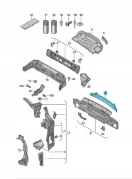 Volkswagen OE 8P3813307A Задня балка кузова ASO VW AUDI