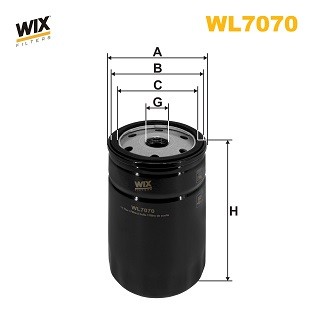 WL7070 WIX FILTERS Фільтр оливи