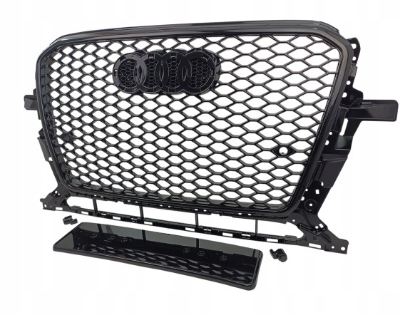 PA 8R0853651S PLASTER MIODU РЕШІТКА-ОБМАНКА GRILL AUDI Q5 8R LIFT 2012-2016 СТИЛЬ RSQ5 (СОТИ) НА ЗВИЧАЙНИЙ БАМПЕР