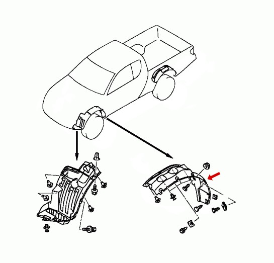 Mitsubishi OE 5370A275 MIT-000602 Надколесо переднє ліве заднє L200 2.5 DiD Pajero Sport KH 5370A275 5370B417 OE