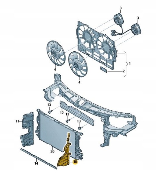 Audi OE 4G9121283A ПЕРЕДНИЙ РУЛЬ AUDI A6 ALLROAD
