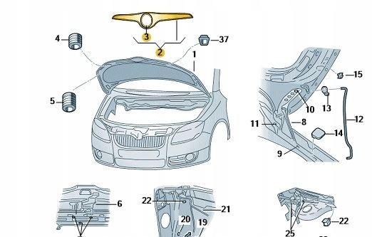 Skoda OE ПЛАНКА БЛЕНДА АТРАПА БАРБЕКЮ SKODA FABIA RAPID MONTE CARLO 5J0853633D F9R