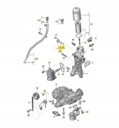 Китай OE VOLKSWAGEN 06K115243AB КЛАПАН ТИСКУ МАСЛА БАГАТО МОДЕЛЕЙ VAG