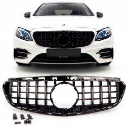 Automaniac A212044 АТРАПА ГРИЛЬ MERCEDES E-CLASS W212 ЛІФТ ЛІФТИНГ PANAMERICANA AMG GT ЧОРНА