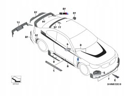 BMW OE Декоративна панель права передня Carbon M PERFORMANCE BMW M2 G87 51135A649E4
