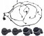 Audi OE pdc zderzaka przedniego 83A971085Q kable kamera kabel AUDI Q3 83A ПУЧОК ПРОВОДІВ ПЕРЕДНЬОГО БАМПЕРА 4xPDC передня установка + Кабель камери