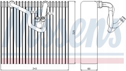 Nissens 92187 Nissens 92187 випарник opel corsa c 00- 1.3 dti