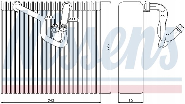 Nissens 92187 Nissens 92187 випарник opel corsa c 00- 1.3 dti