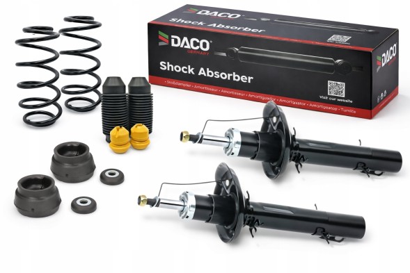 DACO OPXZAW4 Комплект підвіски DACO передні амортизатори 2 шт. з пильовиками та відбійниками