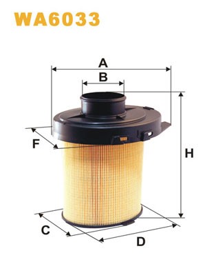 WA6033 WIX FILTERS Фільтр повітряний