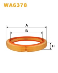 WA6378 WIX FILTERS Фільтр повітряний