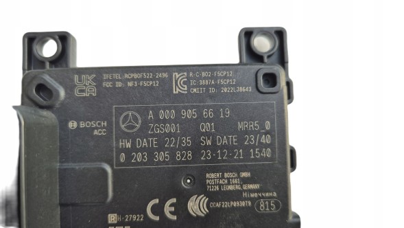 Mercedes-Benz OE RADAR CZUJNIK RADAROWY DISTRONIC MERCEDES KOŃCÓWKA 6619 Датчик радар модуль acc distronic mercedes-benz oe a0009056619 ориг!! Новий!