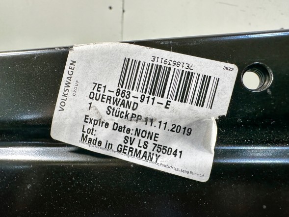 Volkswagen OE 7E1863911E JACANT94 VW ТРАНСПОРТЕР T6 7E СТІНА ПЕРЕГОРОДКИ 7E1863911E