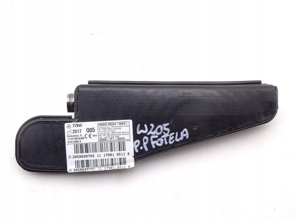 Mercedes-Benz OE 2058600702 GBI_BMW M MERCEDES C-КЛАС W205 14-21 ПОДУШКА AIRBAG СИДІННЯ ПРАВА ОРИГІНАЛ НОВА