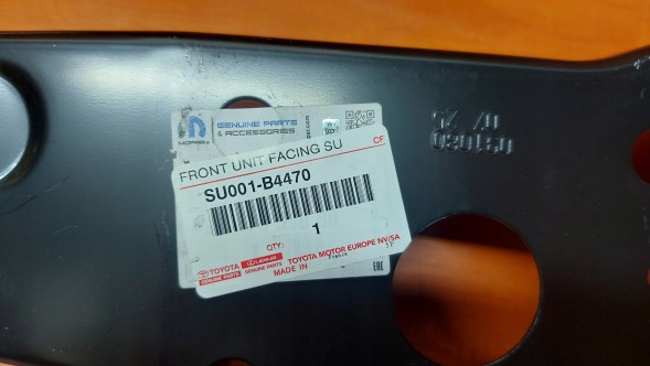 Toyota OE SU001-B4470 PROACE 16- КРОНШТЕЙН СТОЯК ПОСИЛЕННЯ РЕМІНЬ ПЕРЕДНІЙ ПРАВИЙ TOYOTA PROACE 16-