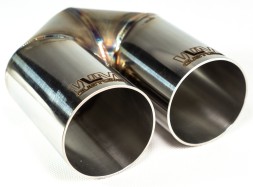 WLM Customs WLM-CH2x60 Подвійний витяжний наконечник WLMcustoms Y-PIPE 2x60 мм