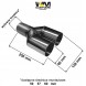 WLM Customs WLM-CH2x60 Подвійний витяжний наконечник WLMcustoms Y-PIPE 2x60 мм