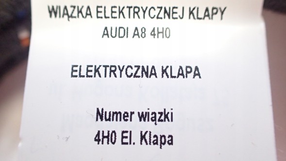 VAG-SYSTEM 4H0 El. Klapa НОВИЙ AUDI A8 4H0 ДЖГУТ ПРОВОДІВ ПІДЛОГИ