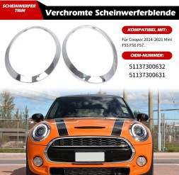 AR 202501002401 ДЕКОРАТИВНІ КІЛЬЦЯ ФАР ДЛЯ MINI COOPER F55 F56 F57 2014-2021