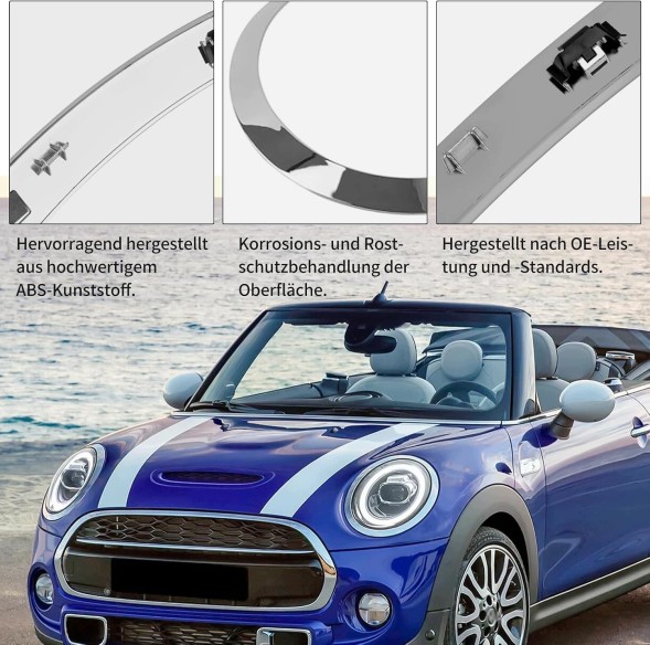 AR 202501002401 ДЕКОРАТИВНІ КІЛЬЦЯ ФАР ДЛЯ MINI COOPER F55 F56 F57 2014-2021