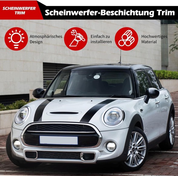AR 202501002401 ДЕКОРАТИВНІ КІЛЬЦЯ ФАР ДЛЯ MINI COOPER F55 F56 F57 2014-2021