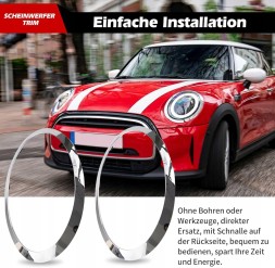 AR 202501002401 ДЕКОРАТИВНІ КІЛЬЦЯ ФАР ДЛЯ MINI COOPER F55 F56 F57 2014-2021