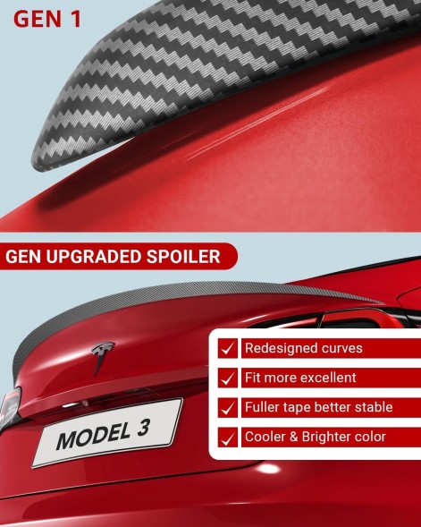 Китай AC-S0011 СПОЙЛЕР TESLA MODEL 3 CARBON