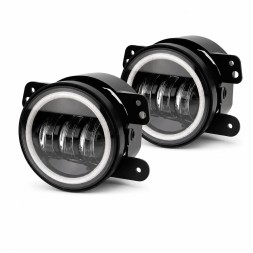 JGD ATTACK JGD-JL-FL Галогенні фари 4" HALO з поворотником – Full LED для JEEP WRANGLER JK JL 2007-2026