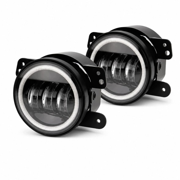 JGD ATTACK JGD-JL-FL Галогенні фари 4" HALO з поворотником – Full LED для JEEP WRANGLER JK JL 2007-2026