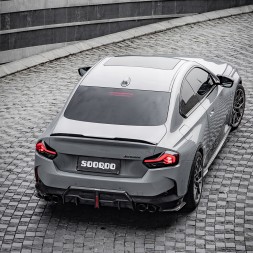 Китай T-160 Карбоновий Спойлер-Крило на Багажник BMW G42 / M2 G87, Стиль SQ (Dry-Carbon)