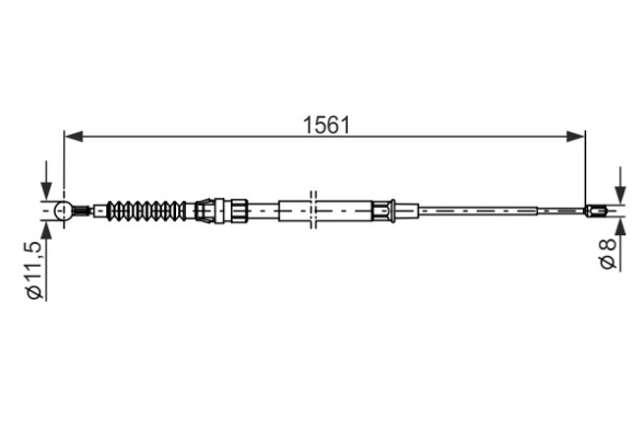 1987482264 BOSCH Трос гальма
