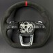 Audi OE 83A419091 L MJM Кермо ALCANTARA для Audi A3 S3 Q3 SQ3 RSQ3 83A, червона нитка, пелюстки RS