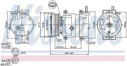 Nissens 89221 Компресор компресора кондиціонера 89221 nissens