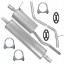 Ferroz ADMT-W2F2A0E Глушник комплект dacia duster 2wd 1 i 10-18 1.6