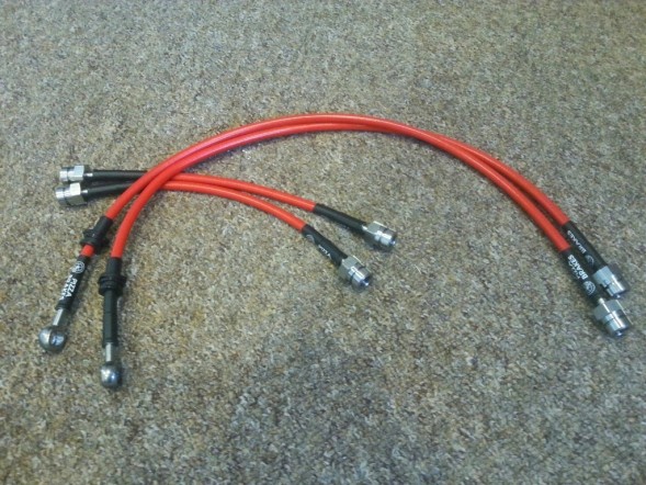 Pizza Brakes Przewody hamulcowe w oplocie Volkswagen Golf 6 VI Гальмівні дроти в обплетенні Volkswagen Golf 6 VI
