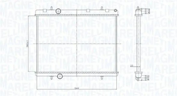 MAGNETI MARELLI 350213167800 Охолоджувач води 350213167800 magneti marelli
