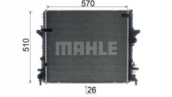 Mahle CR 1930 000P Охолоджувач води cr 1930 000р mahle