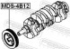 MDS 4B12 FEBEST Шків