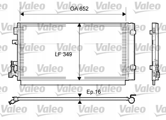 Valeo 814094 Конденсатор кондиціонера valeo 814094