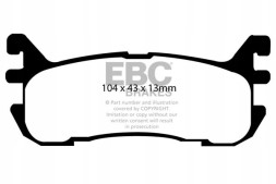 EBC DP41003R Гальмівні колодки yellowstuff ebc brakes mazda ford escort zx2 miata mx5