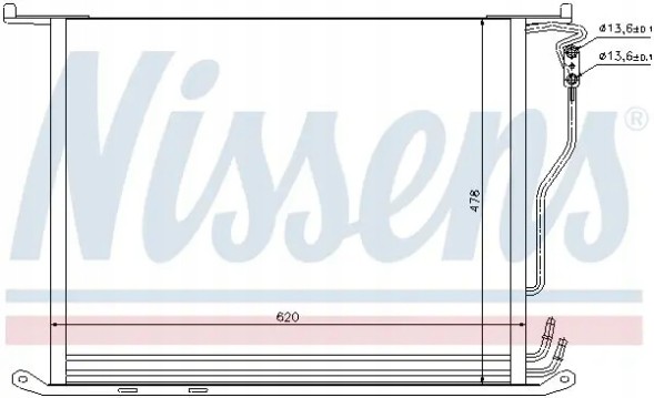 Nissens 94380 Очисник радіатора кондиціонера 94380 nissens