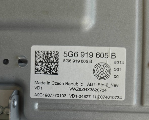 Volkswagen OE VW GOLF 7 PASSAT B8 ARTEON 5G6919605B TOURAN POLO КОЛЬОРОВИЙ ЕКРАН 5G6919605B