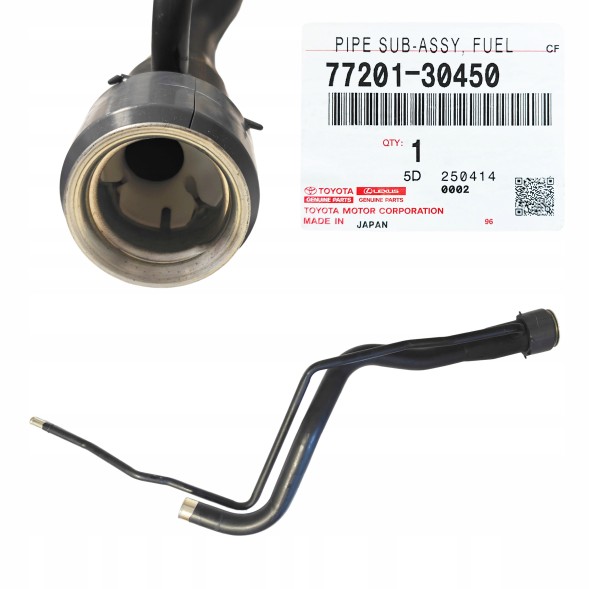 Toyota OE 77201-30450 Трубка заливки бака палива Lexus GS300 GS350 GS430 GS460 OEM Toyota